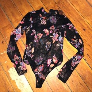 Floral body suit